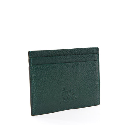 Christian Louboutin Grained Calfskin Spikes Kios Simple Card Holder Jungle 2 of 5