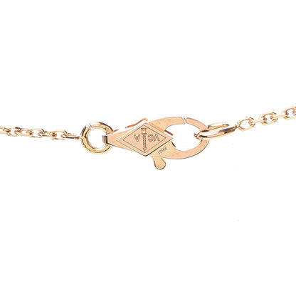 Van Cleef & Arpels 18K Rose Gold Carnelian Sweet Alhambra Pendant Necklace 4 of 8