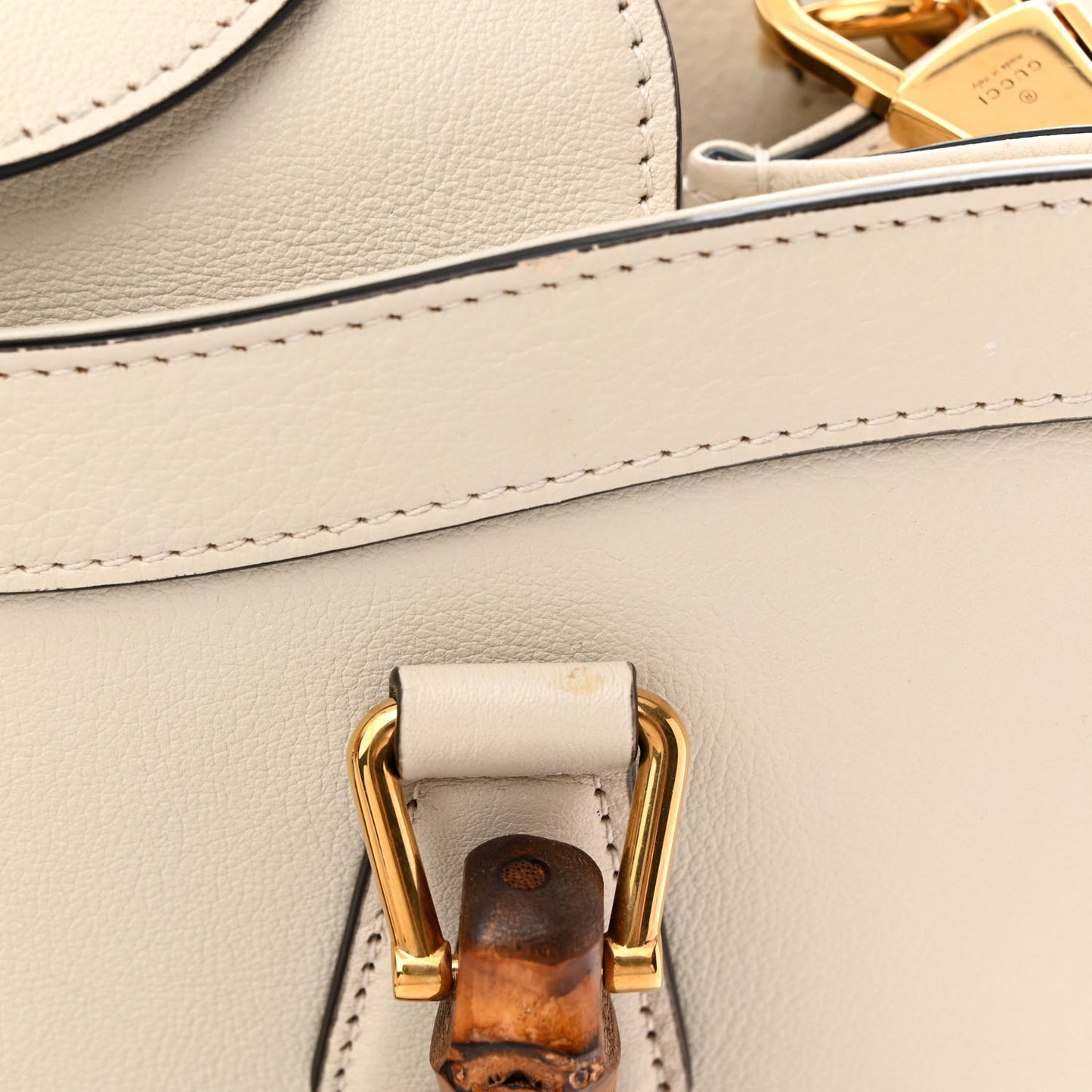 Wonka Grain Calfskin Small Diana Tote Bag Mystic White Orange Fluo