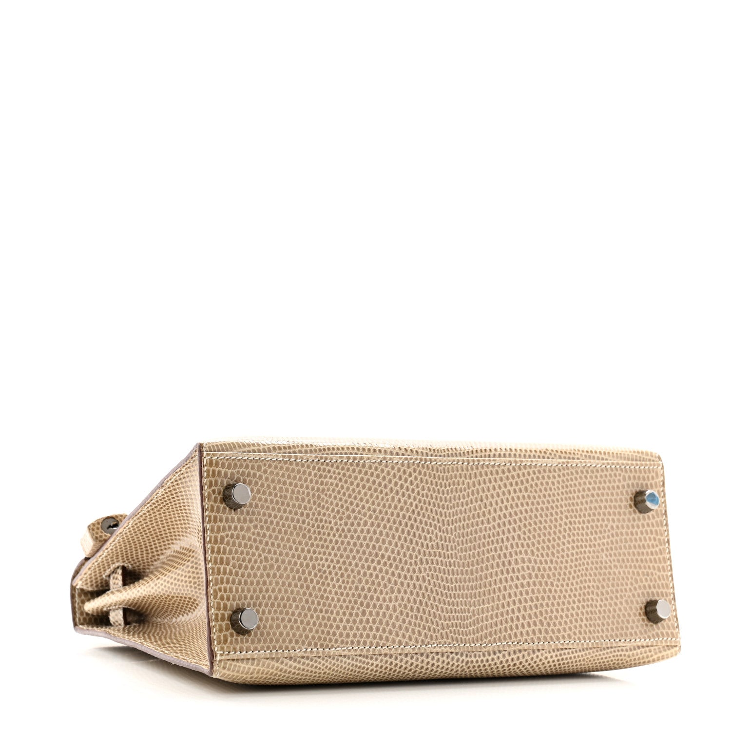 Hermes Lizard Niloticus Kelly Sellier 25 Ficelle 4 of 14