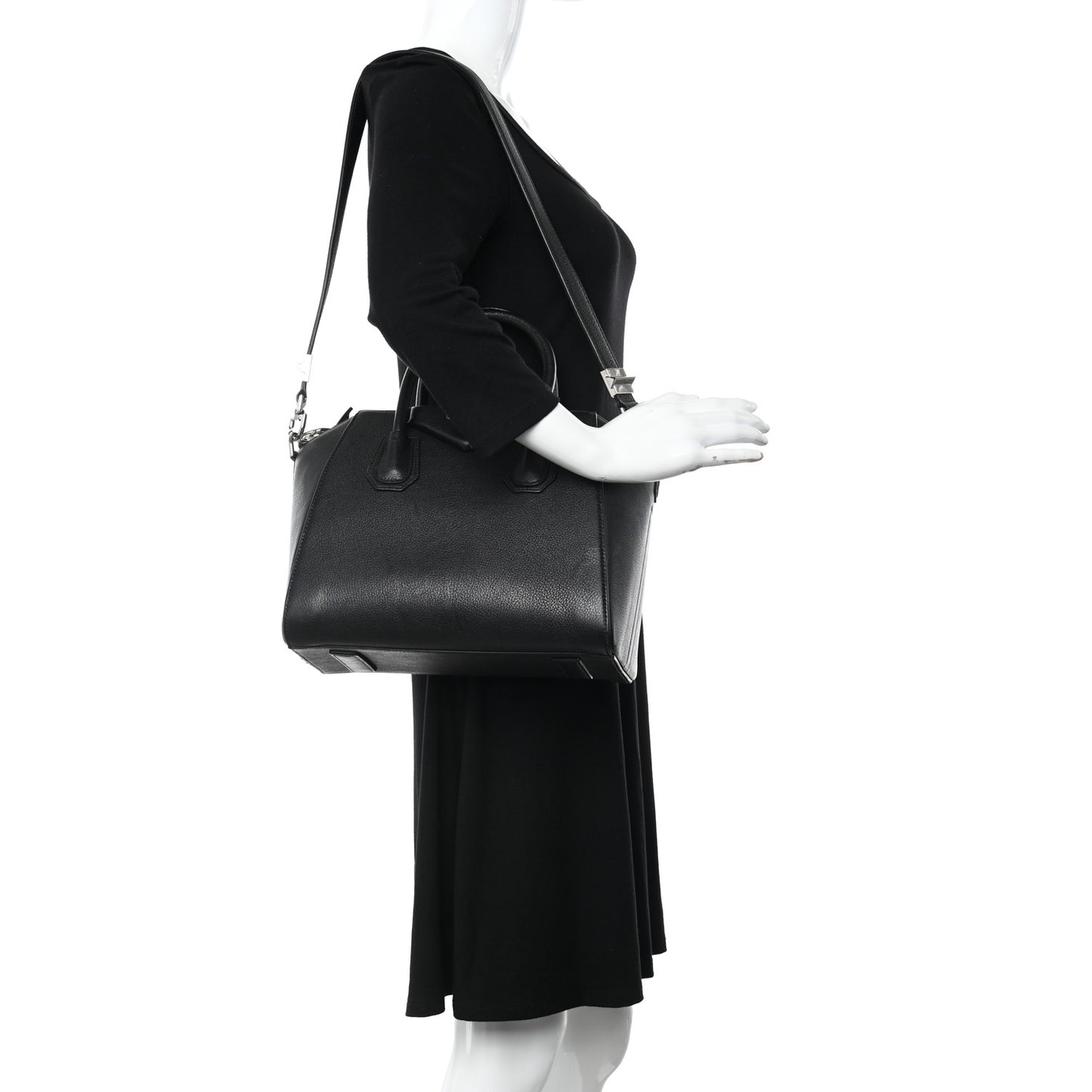 Sugar Goatskin Small Antigona Black