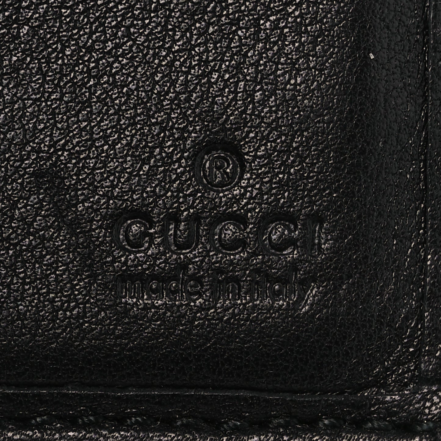 Guccissima Twins Continental Flap Wallet Black