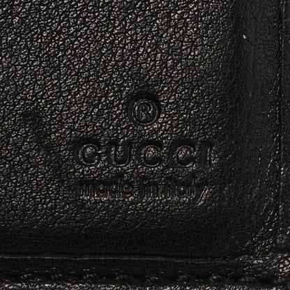 Gucci Guccissima Twins Continental Flap Wallet Black 6 of 9