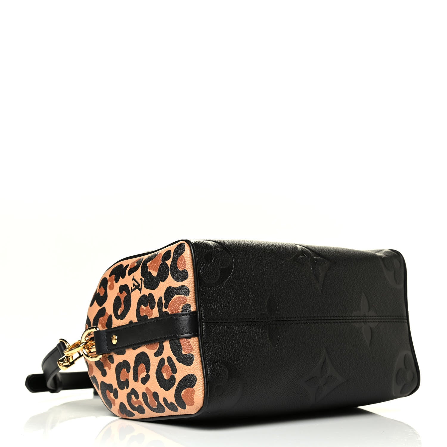 Louis Vuitton Empreinte Monogram Giant Wild At Heart Speedy Bandouliere 25 Black 3 of 5