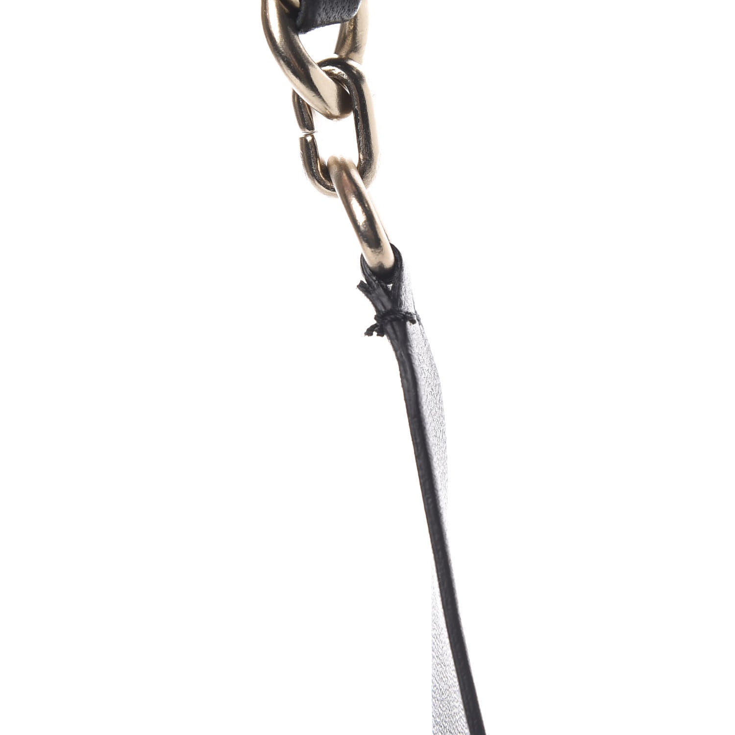 Chanel Lambskin Chain CC Bow Belt M Black Gold 4 of 5