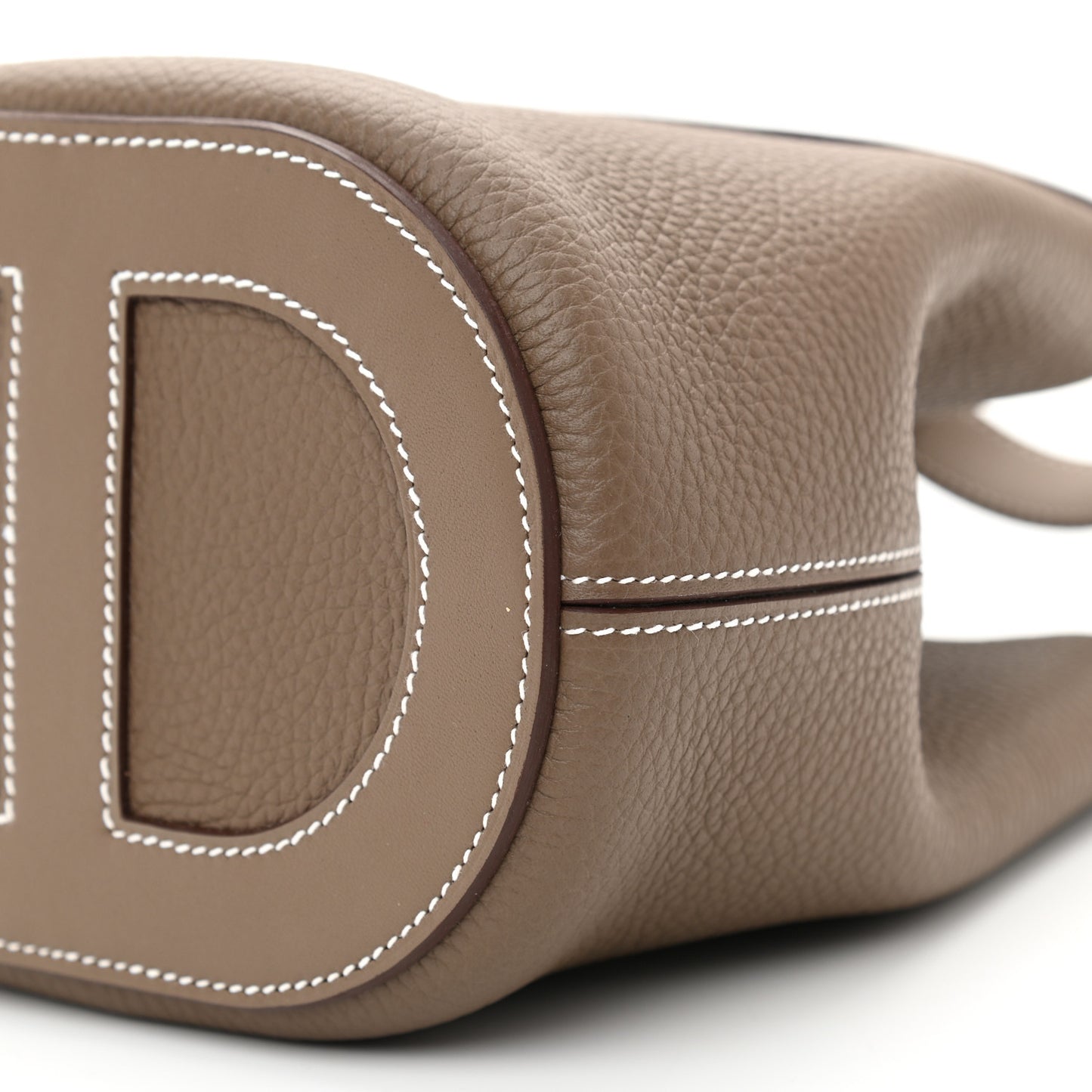 Taurillon Clemence Swift In-The-Loop 18 Bag Etoupe