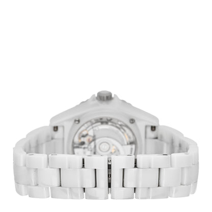 Chanel Stainless Steel Ceramic 38mm J12 Limited Edition Mademoiselle La Pausa Automatic Watch White 3 of 5