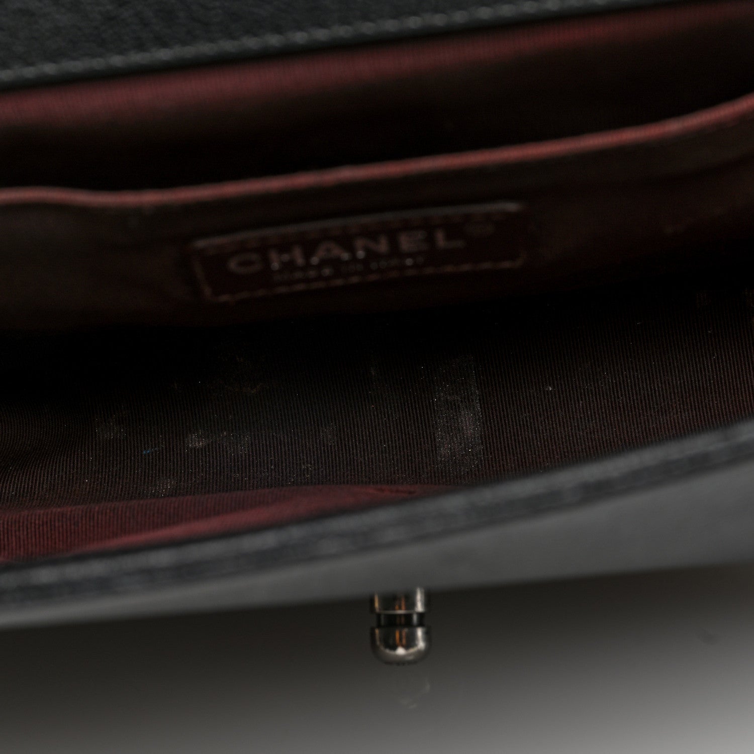 Chanel Goatskin Quilted Patent Medium Duo Boy Flap Black 5 of 10