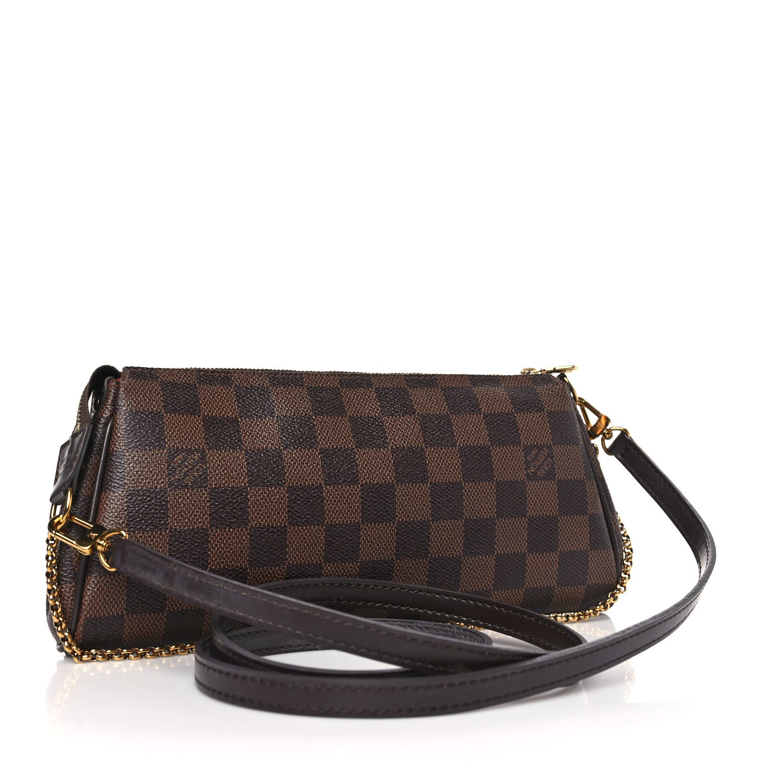 Louis Vuitton Damier Ebene Eva Clutch 3 of 8
