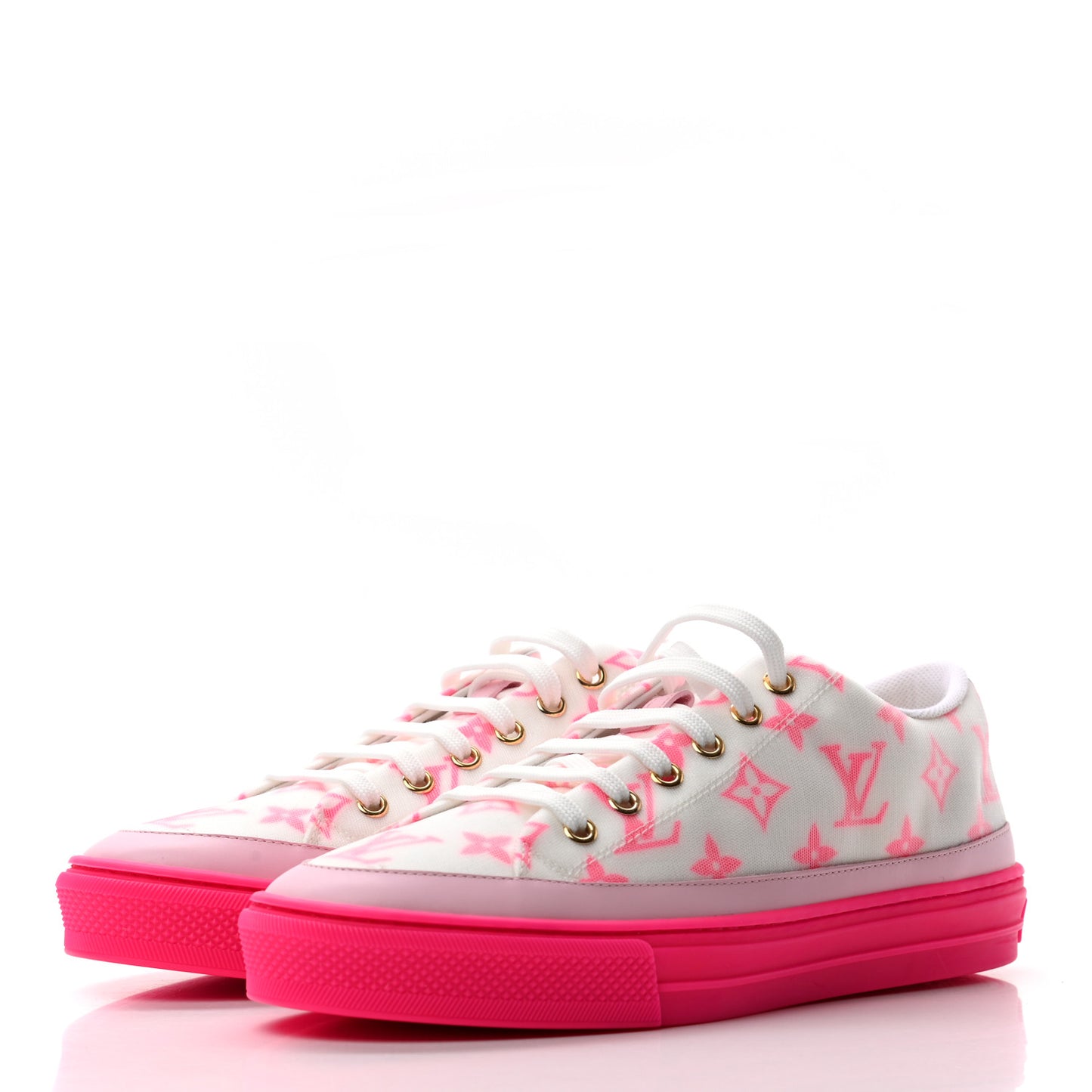 Technical Fabric Monogram Stellar Sneakers 39 Rose Pop