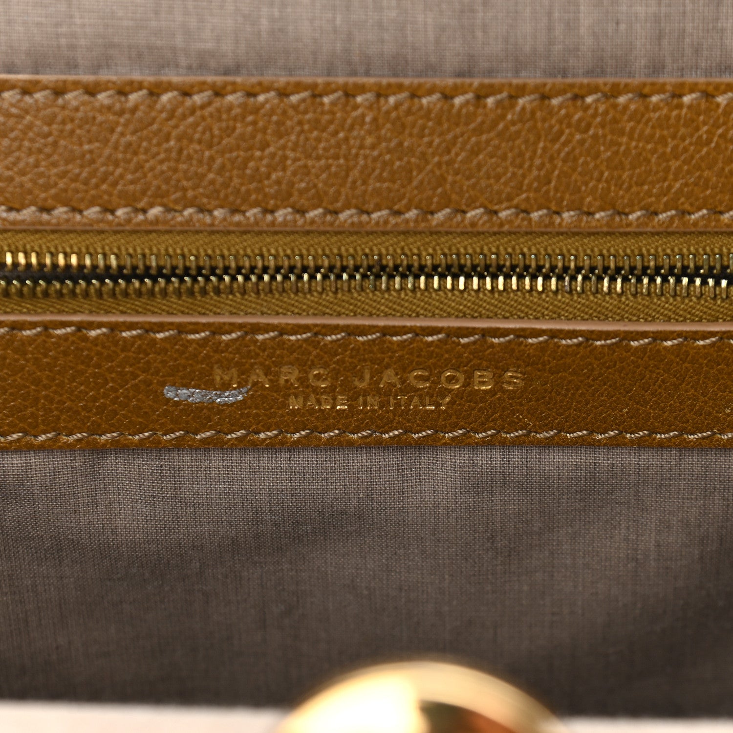 Marc Jacobs Calfskin Quilted Stam Brown 5 of 7