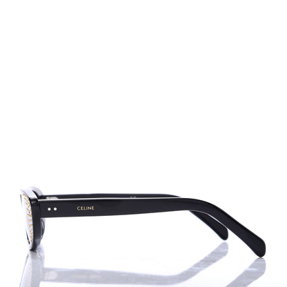 Celine Acetate Cat Eye Studded Sunglasses CL4144US Black 3 of 6