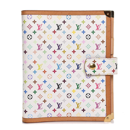 Louis Vuitton Monogram Multicolor Large Ring Agenda Cover White 1 of 7