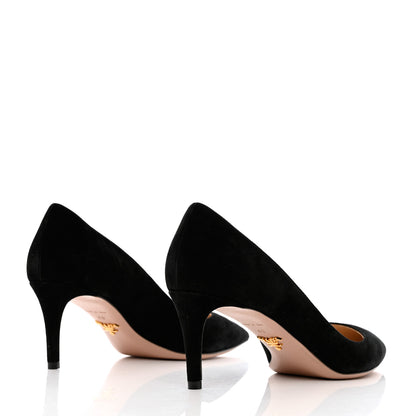 Prada Camoscio 65mm Pumps 40 Black 4 of 12