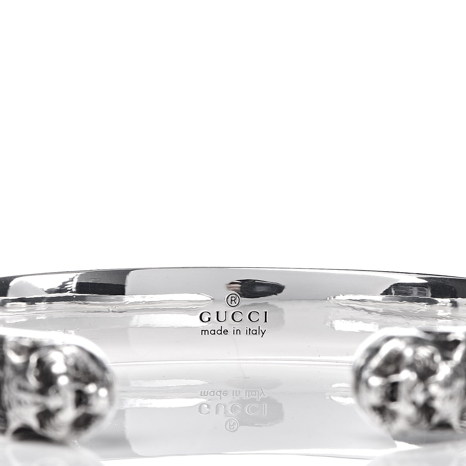 Gucci Sterling Silver Tiger Cuff Bracelet 4 of 5