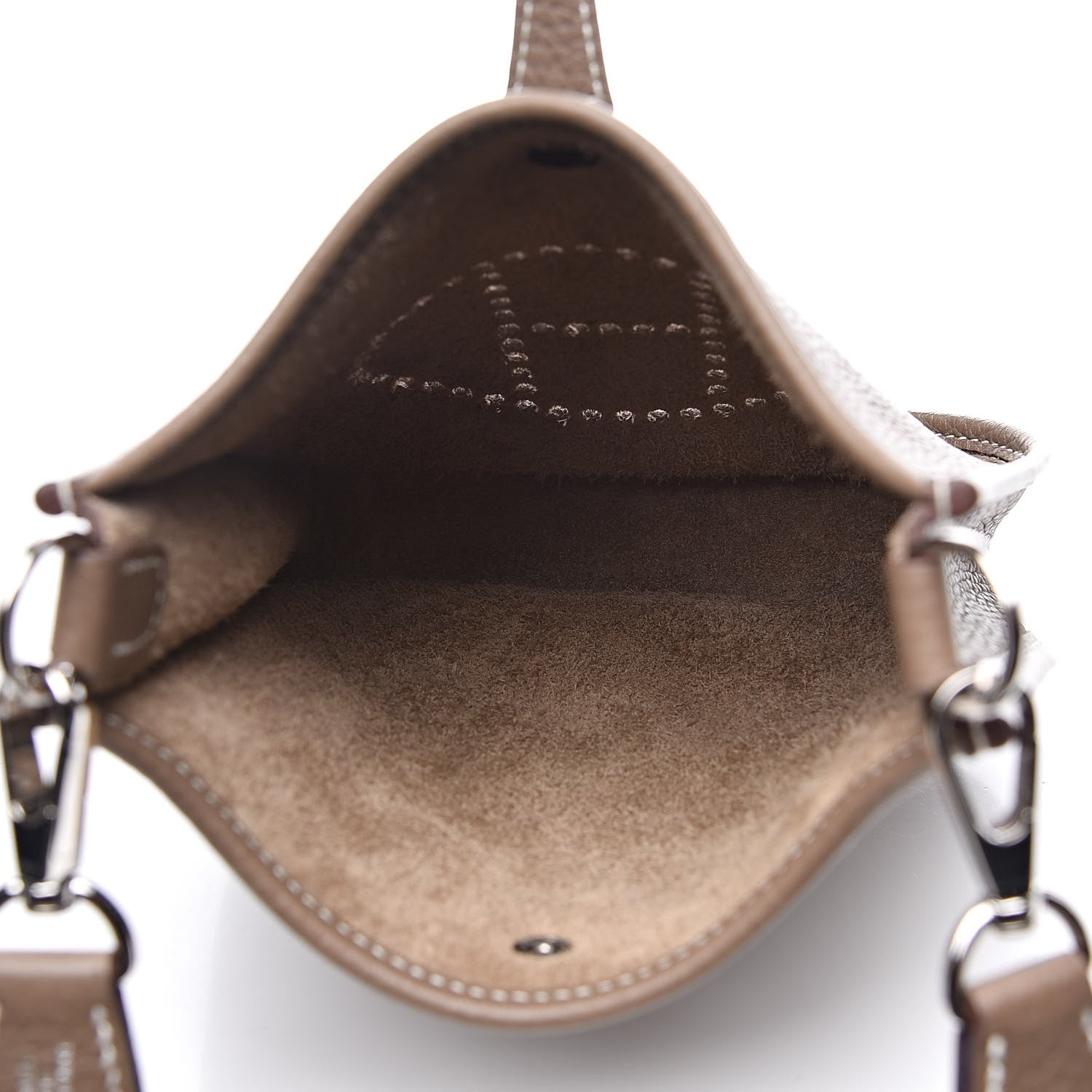 Hermes Taurillon Clemence Amazone Evelyne TPM Etoupe Bleu Indigo 5 of 11