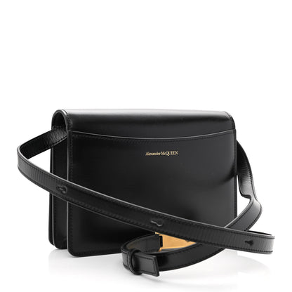 Alexander McQueen Smooth Calfskin Four Ring Knuckle Crossbody Bag Black 3 of 10