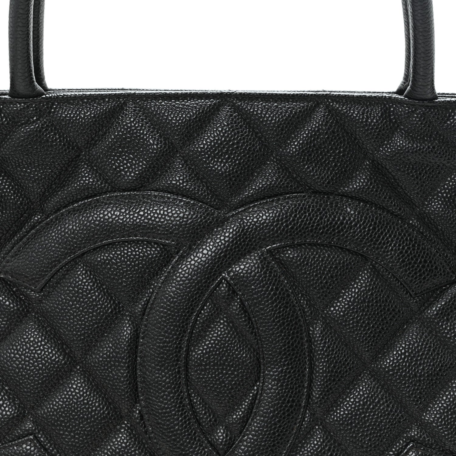 Chanel Caviar Quilted Medallion Tote Black 8 of 10