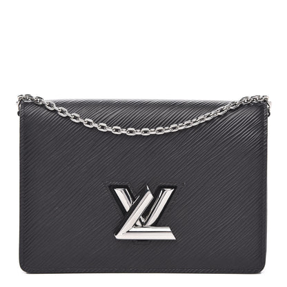Louis Vuitton Epi Twist Belt Chain Wallet Black 1 of 8