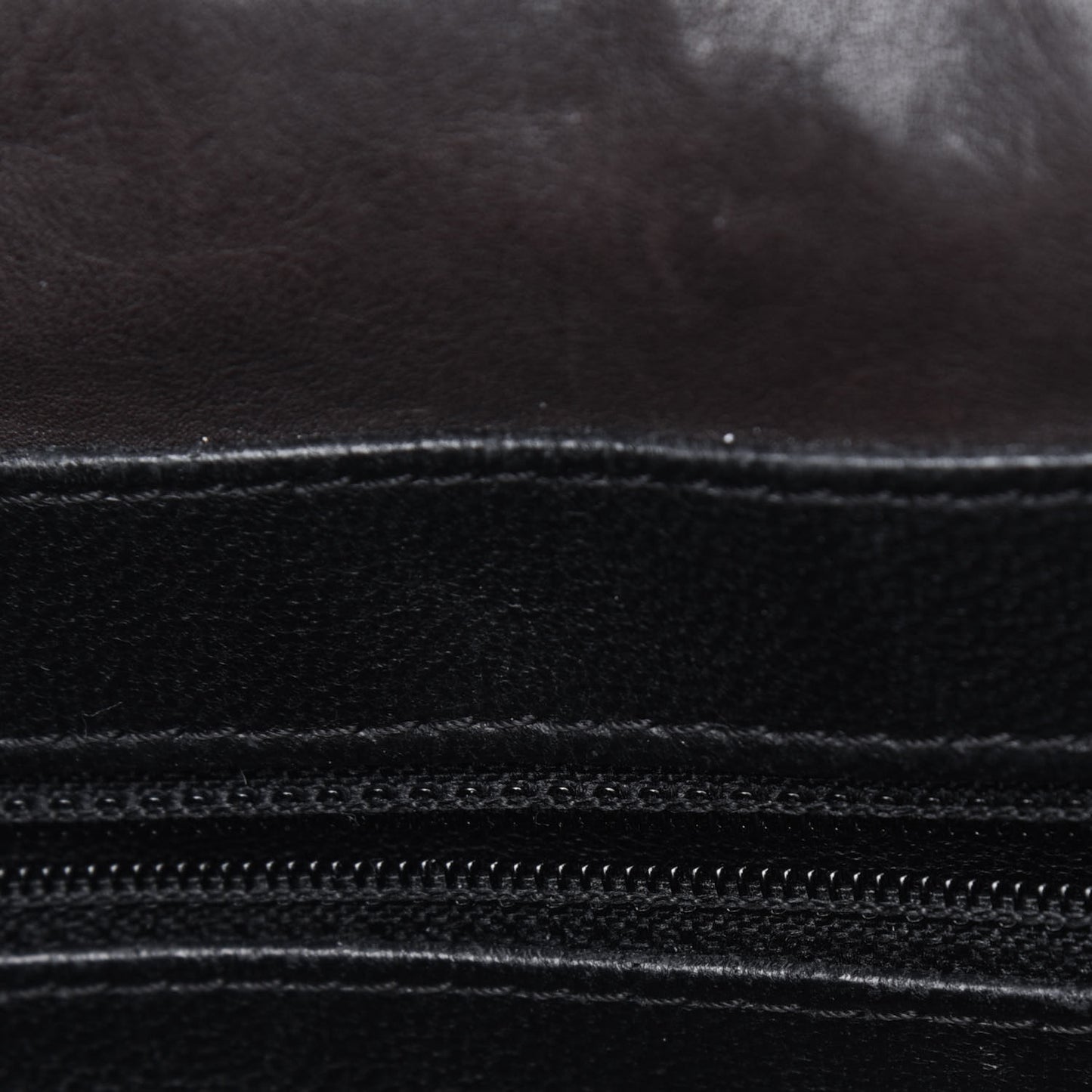 Calfskin Quilted Modern Chain Flap Brown