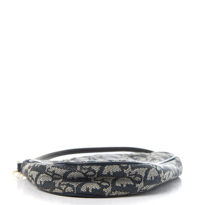 Christian Dior Monogram Mini Saddle Pochette Navy 4 of 8