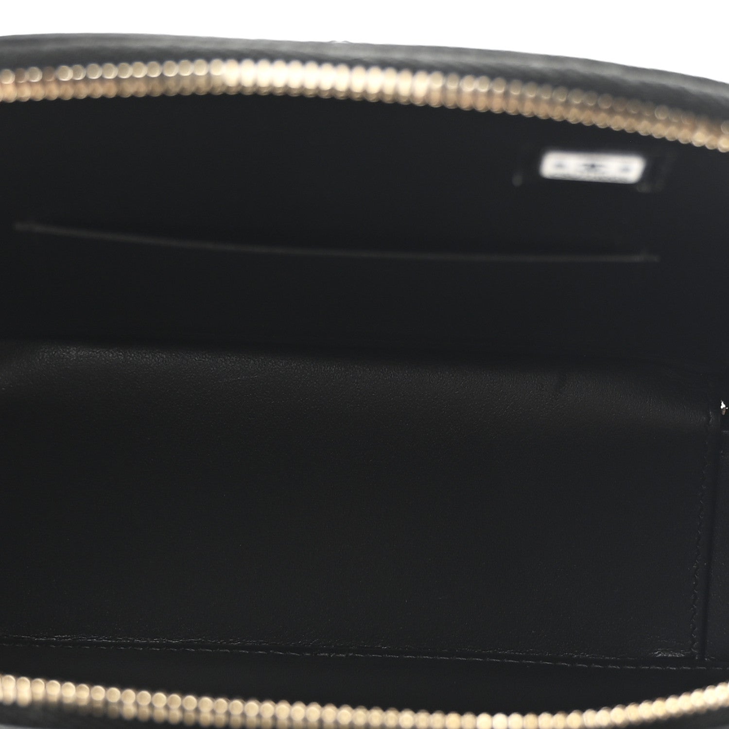 Chanel Grained Calfskin Quilted Top Handle Chain Clutch Black 5 of 10