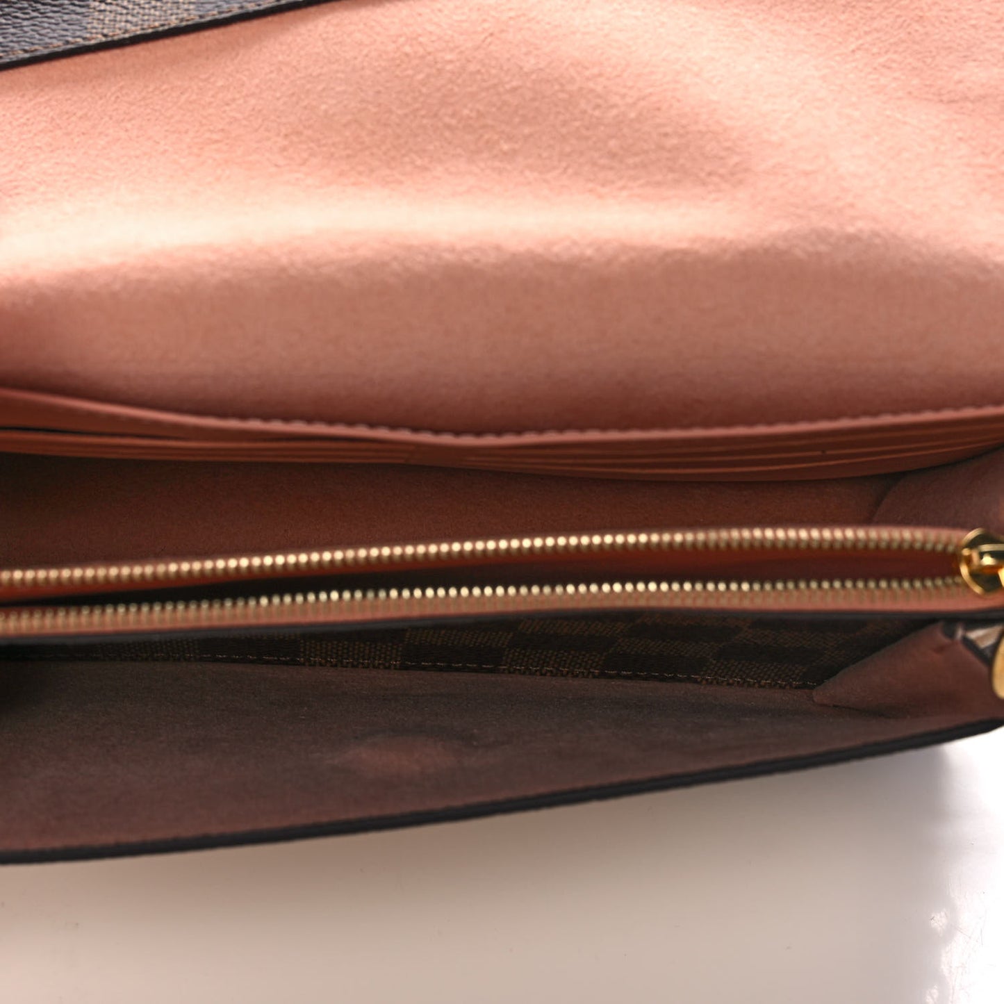 Damier Ebene Vavin Chain Wallet Creme