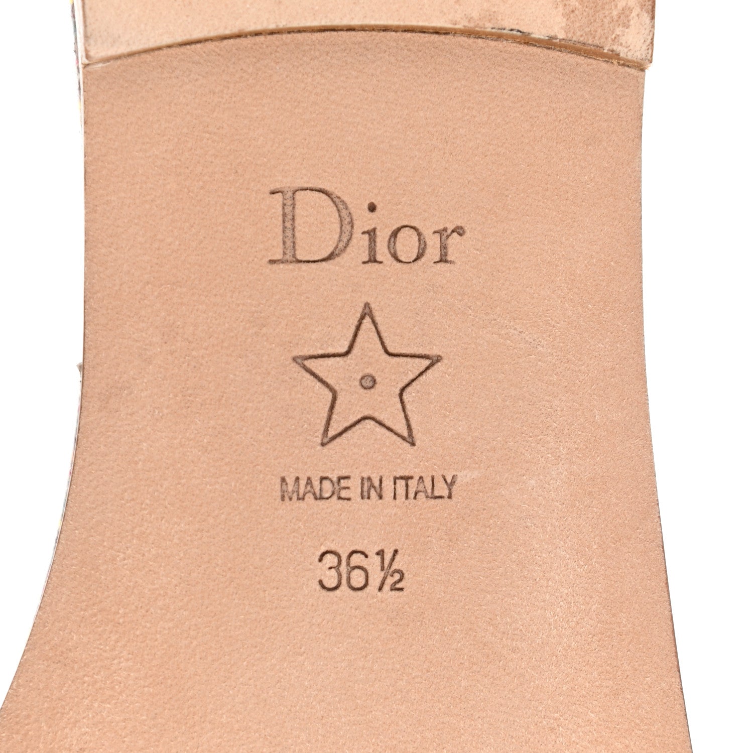 Christian Dior Lurex Romance Embroidered Dway Mules Slide Sandals 36.5 Metal Multicolor 6 of 10