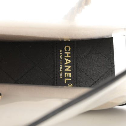 Chanel Lambskin PVC Medium Coco Sand Flap Black 6 of 11