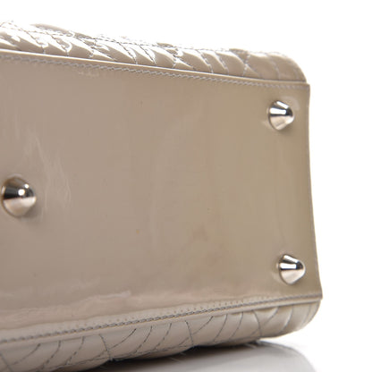 Christian Dior Patent Cannage Large Lady Dior Grey 10 of 11