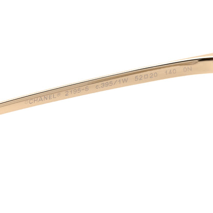 Chanel Metal Removable Pearl Chain Square Eyeglasses 2195-S Silver 5 of 8