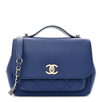 Chanel Caviar Quilted Medium Business Affinity Flap Dark Blue 1 of 9