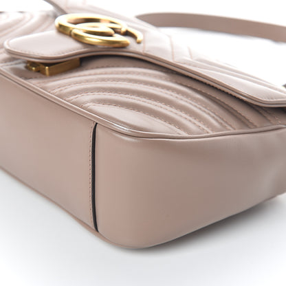 Gucci Calfskin Matelasse Small GG Marmont Shoulder Bag Porcelain Rose 8 of 8