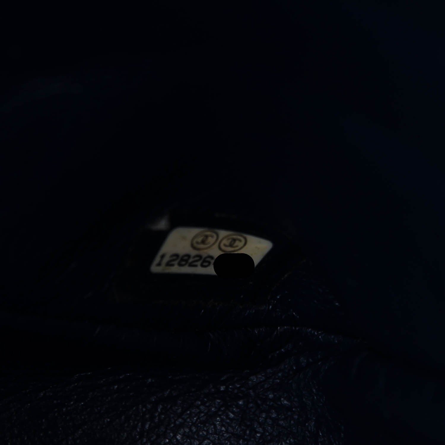 Chanel Washed Caviar Quilted Jumbo Single Flap Navy 5 of 6