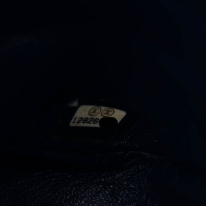 Chanel Washed Caviar Quilted Jumbo Single Flap Navy 5 of 6