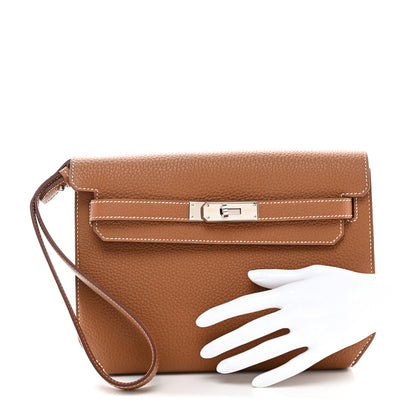 Hermes Togo Kelly Depeches 25 Gold 2 of 8