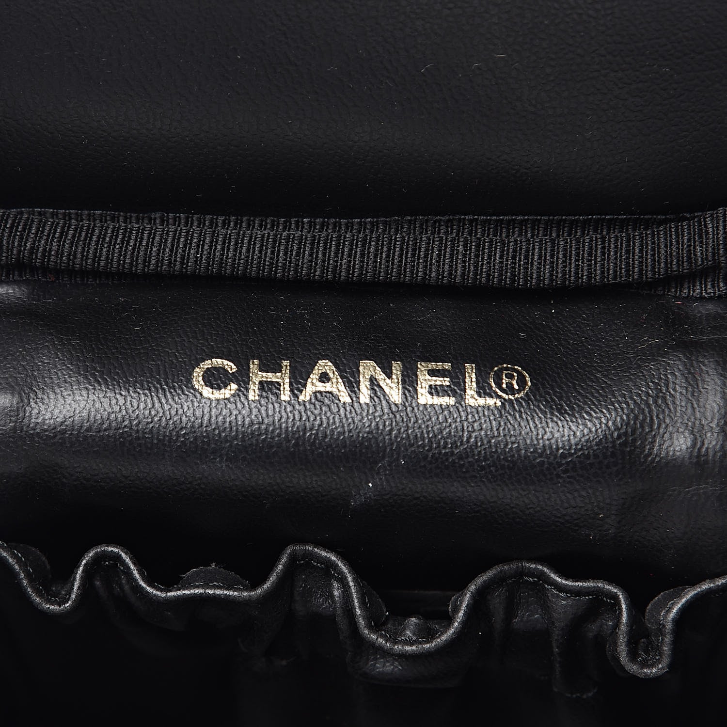Chanel Caviar Vanity Cosmetic Case Burgundy 6 of 12