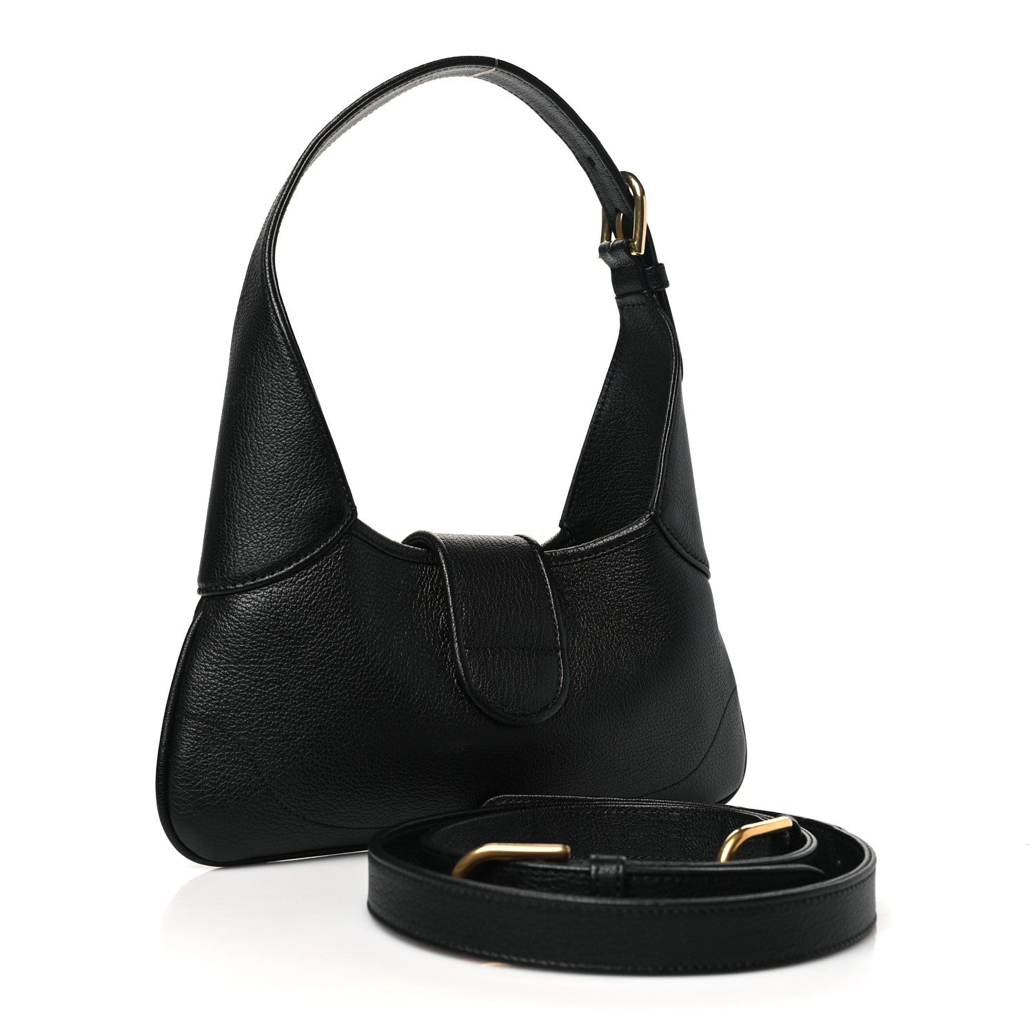 Gucci Goatskin Small GG Aphrodite Shoulder Bag Black 3 of 10