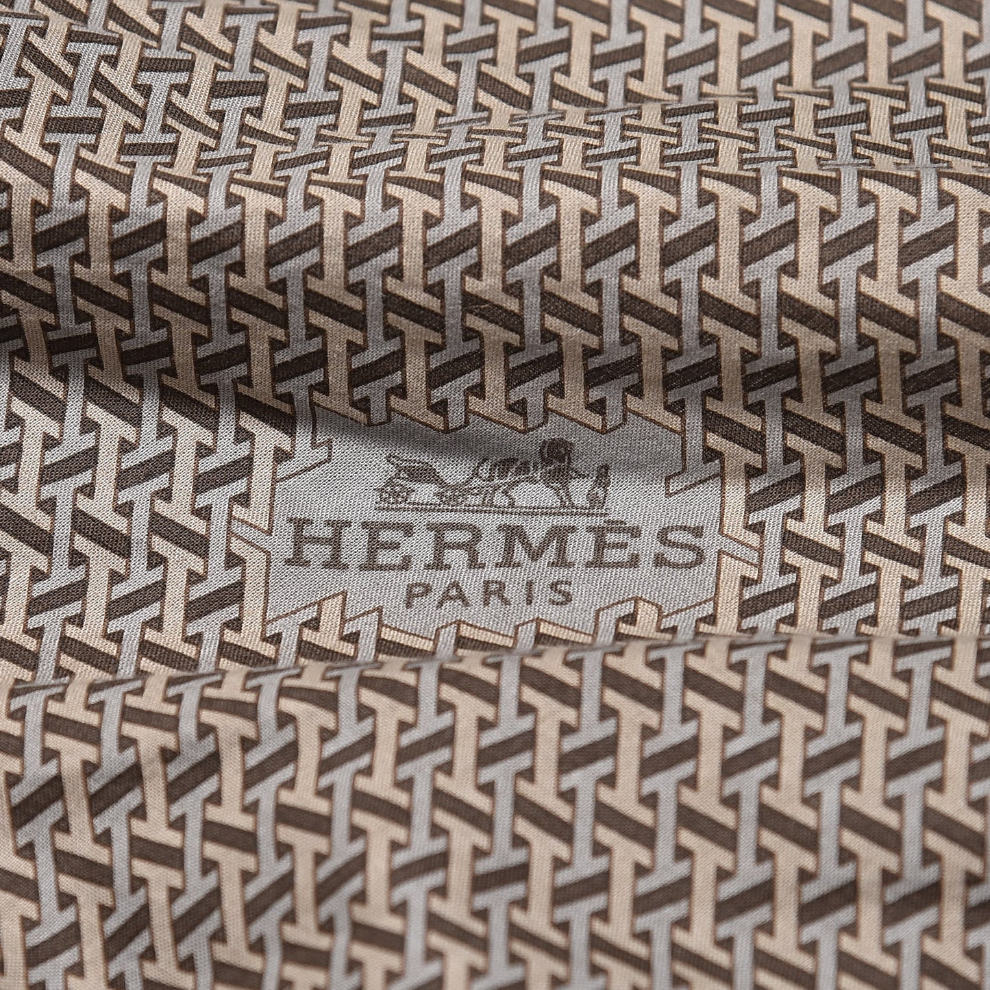 Cotton H Sublime Losange Scarf GM
