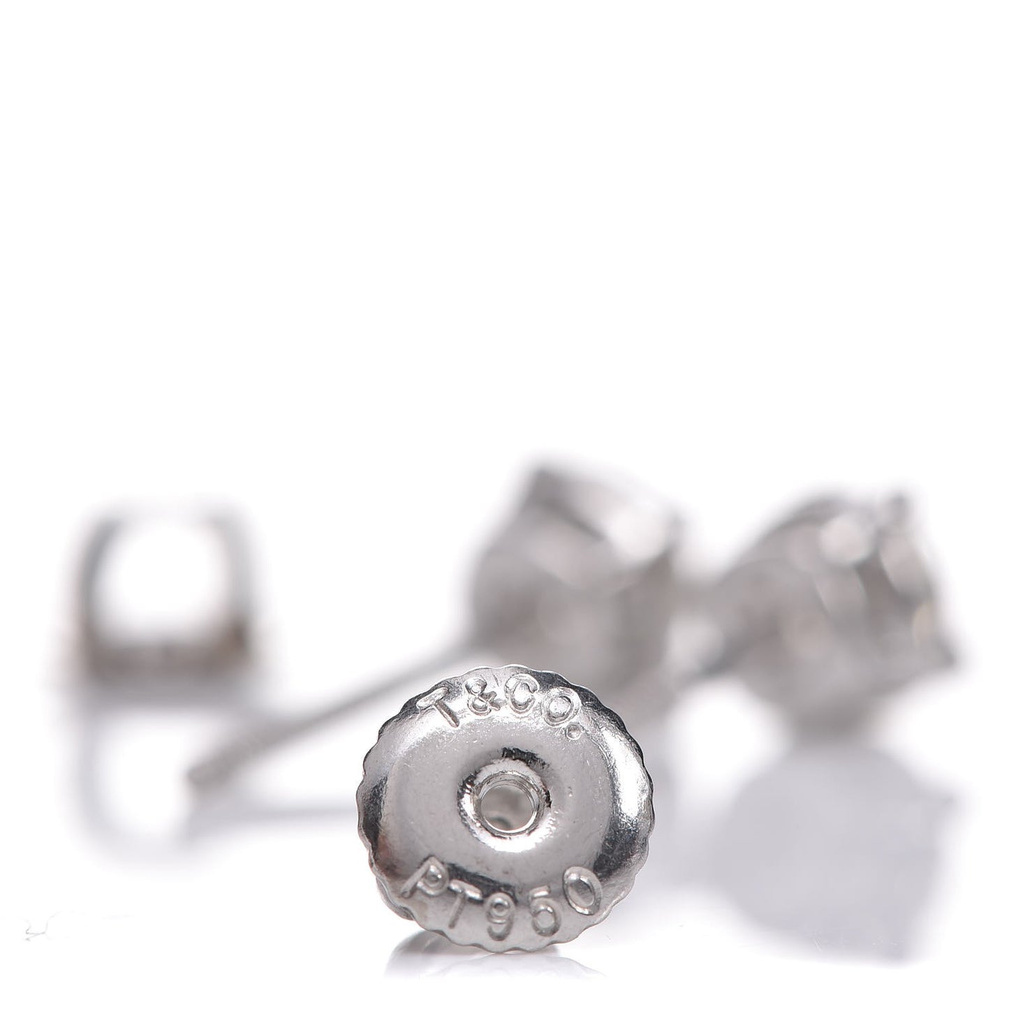 Platinum Diamond 1ctw Round Solitaire Earrings