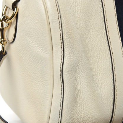 Gucci Calfskin Vintage Web Medium Boston White 12 of 16