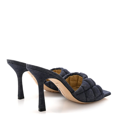 Bottega Veneta Denim Matelasse Padded Mule Sandals 36 Indigo 5 of 9