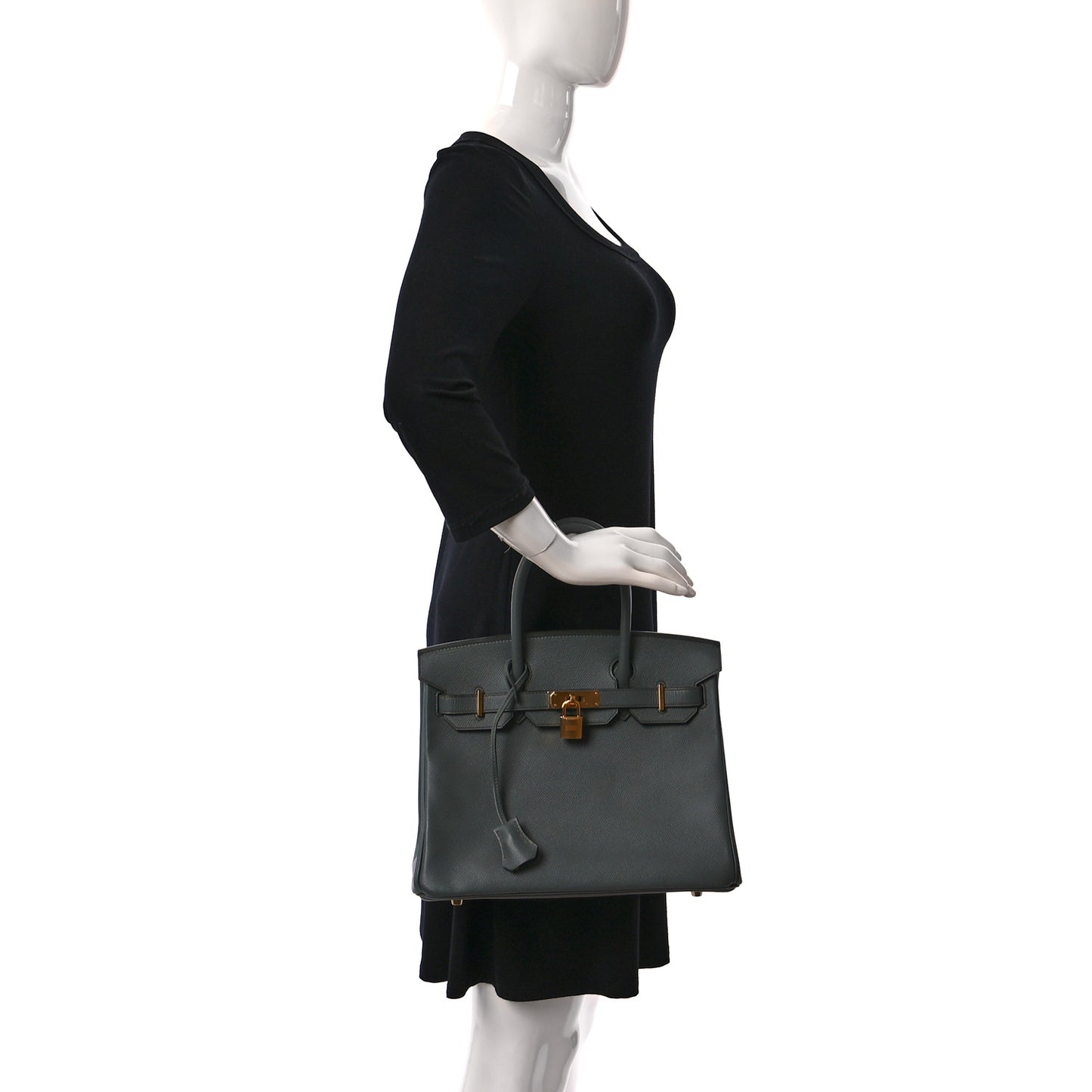 Epsom Birkin 30 Vert Amande