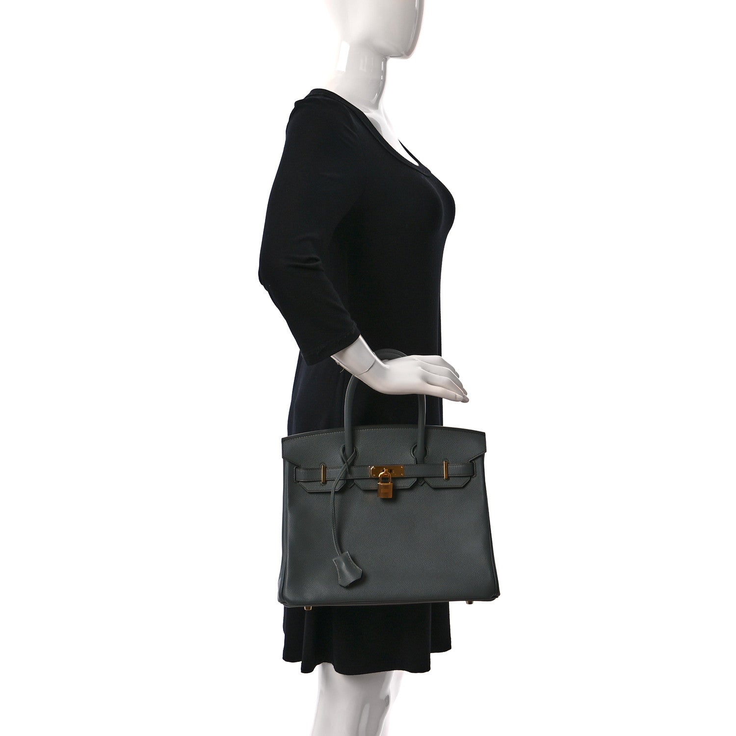 Hermes Epsom Birkin 30 Vert Amande 2 of 10