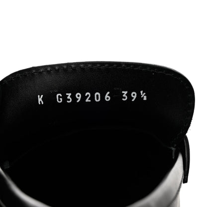 Chanel Calfskin CC Platform Loafers 39.5 Black 6 of 12