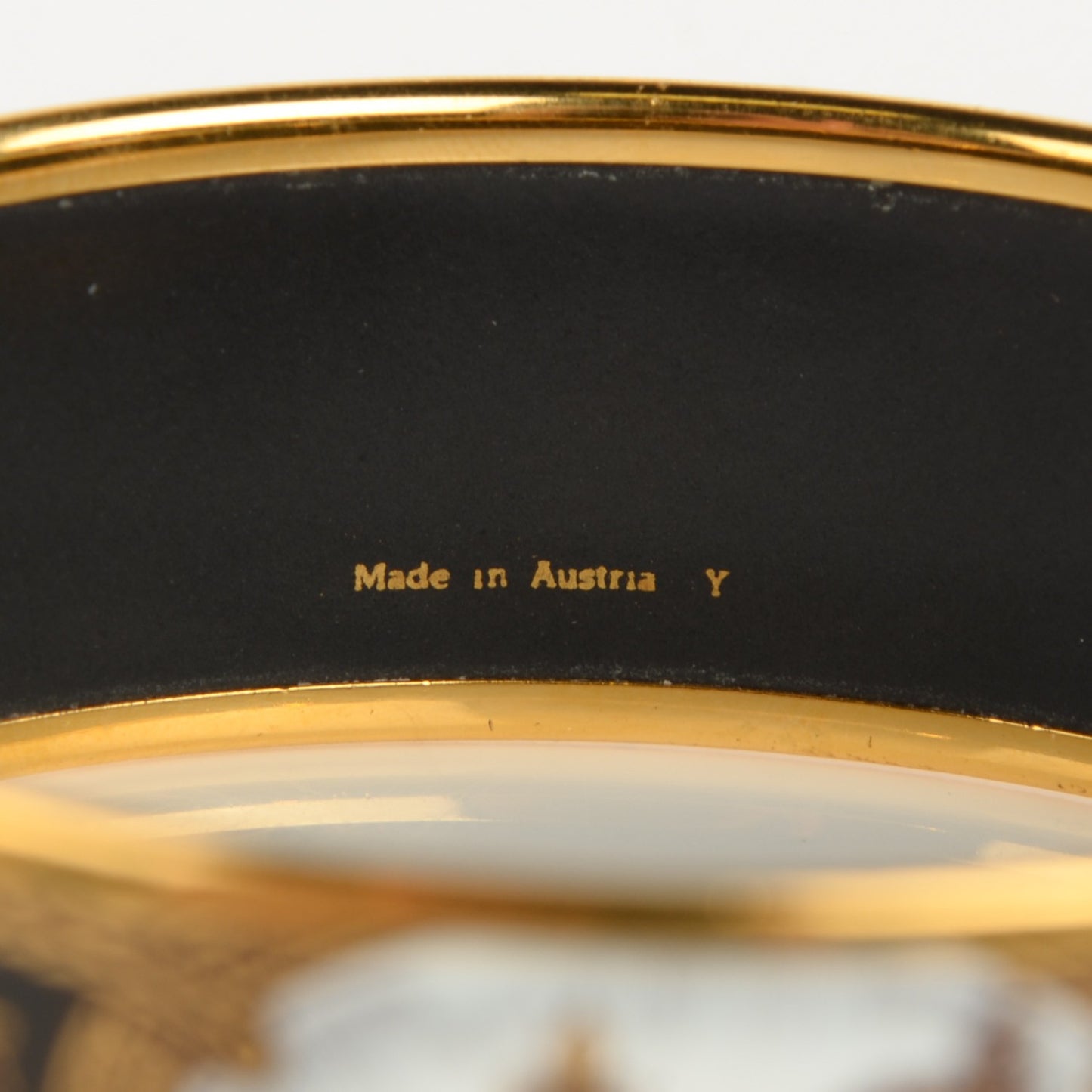 Enamel Printed Wide Grand Apparat Bracelet 62 Black