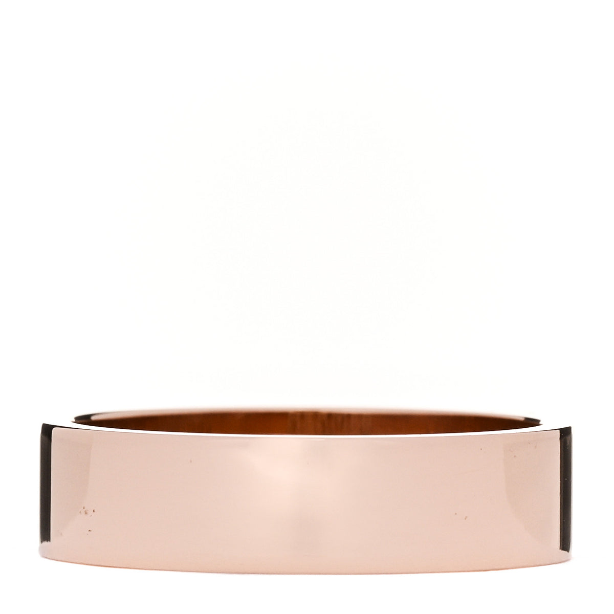 Hermes 18K Rose Gold Diamond PM Kelly Ring 52 6 3 of 5