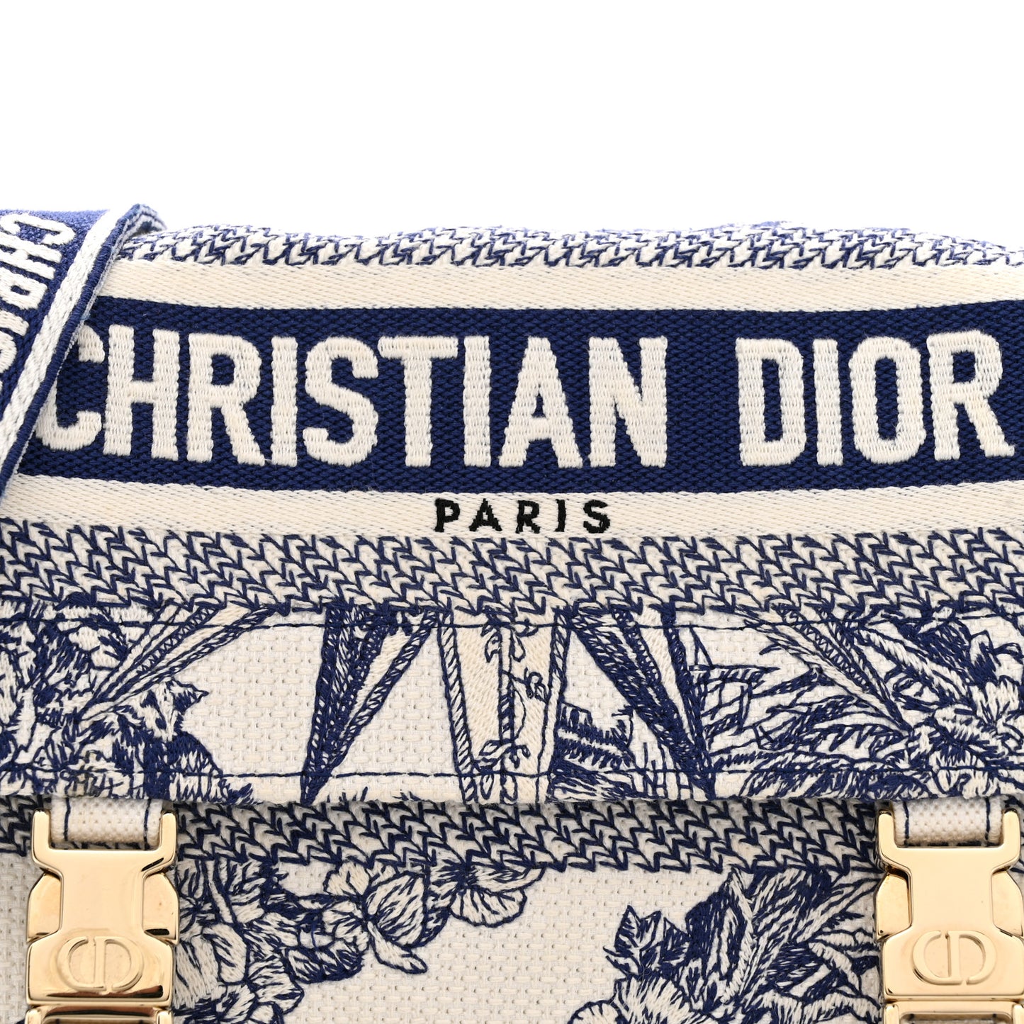 Canvas Embroidered Reve D'Infini Small Diorcamp Messenger  Blue