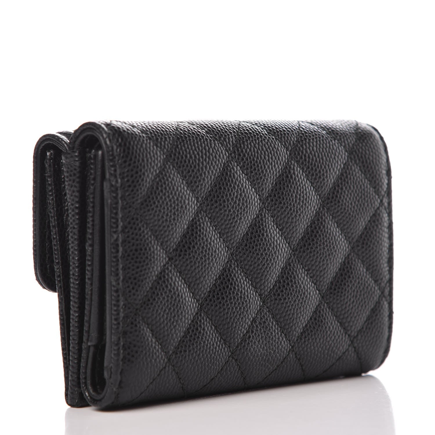 Chanel Caviar Quilted Small Boy Flap Wallet Black 3 of 9