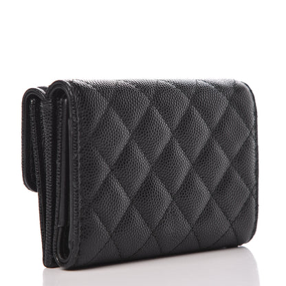 Chanel Caviar Quilted Small Boy Flap Wallet Black 3 of 9